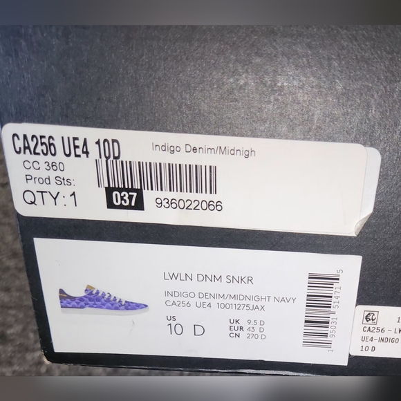 Coach Denim Blue Patterned Sneakers - Picture 4 of 5